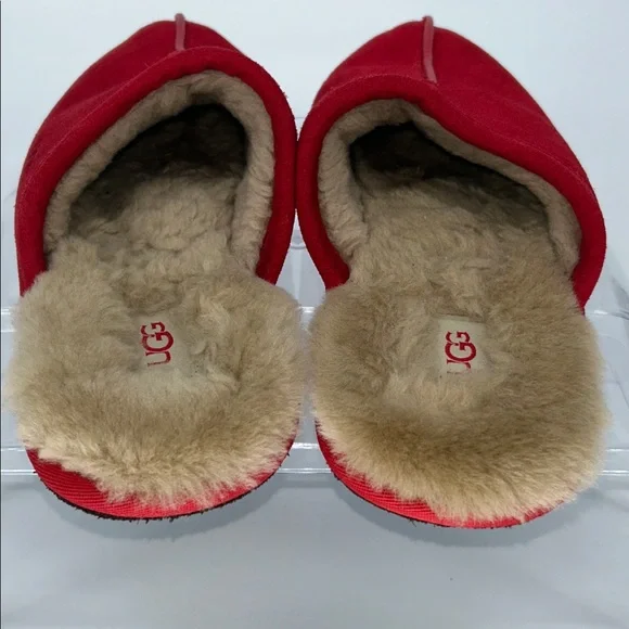 UGG SCUFF TERRACOTTA SUEDE MOCCASIN SLIP ON SLIPPER - Picture 7 of 10